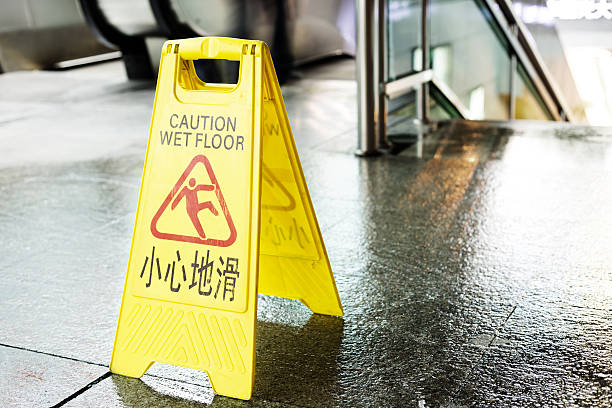 istock Sign showing warning of caution wet floor 451683913