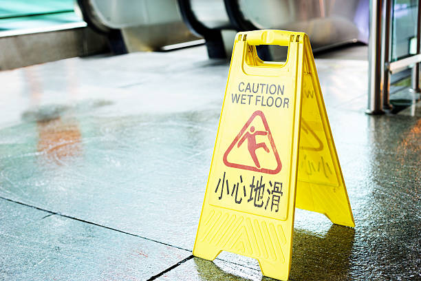 istock Sign showing warning of caution wet floor 451683919