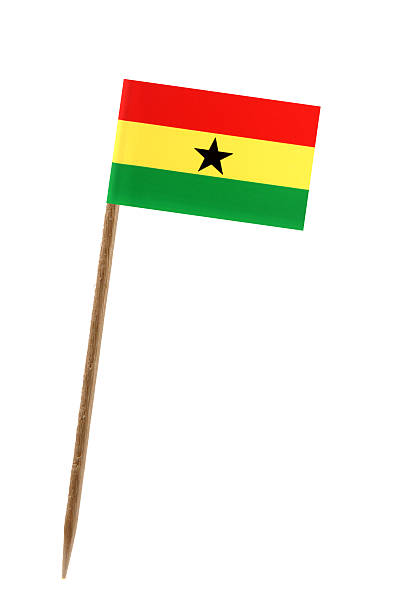 Flag of Ghana stock photo