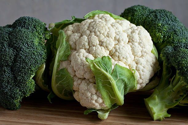 Broccoli and  cauliflower Broccoli and  cauliflower brokoli stock pictures, royalty-free photos & images
