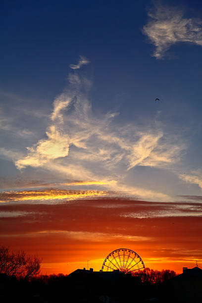 istock Big wheel at sunset in Kazan 451685565