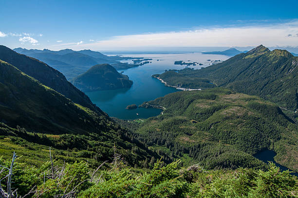 montanhas e oceanos - sitka imagens e fotografias de stock