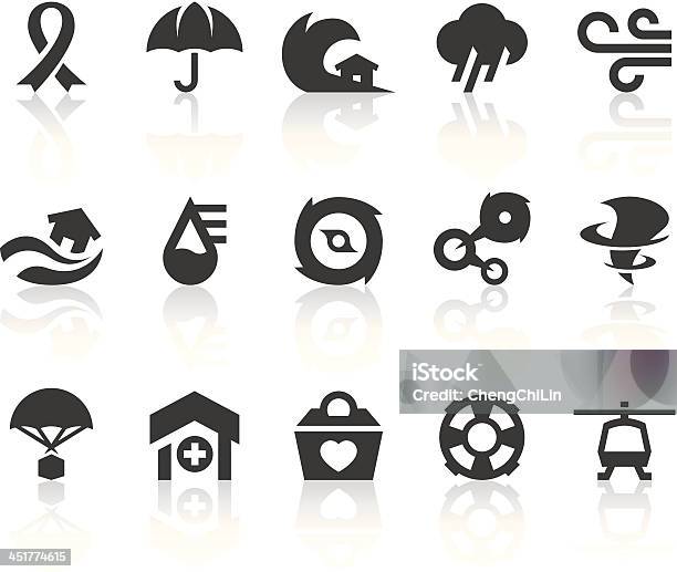 Typhoon Icons Simple Black Series Stock Illustration - Download Image Now - Emergency Management, Icon Symbol, Transportation