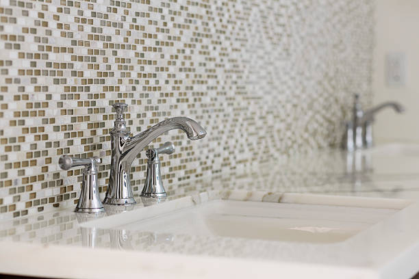 istock Contemporary twin bathroom sinks and fixtures 451777021