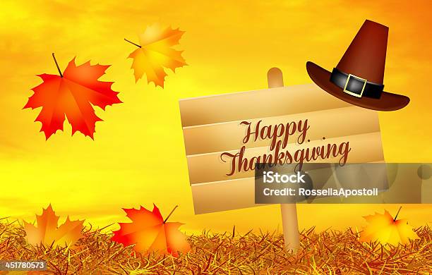 Счастливый День Благодарения — стоковая векторная графика и другие изображения на тему Американская культура - Американская культура, Вегетарианское питание, Веселье