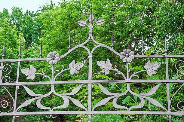 istock Iron fence - work of the old masters. 451783979