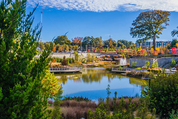 Old Fourth Ward Historic Park in Atlanta, Georgia in the Fall/Autumn season.