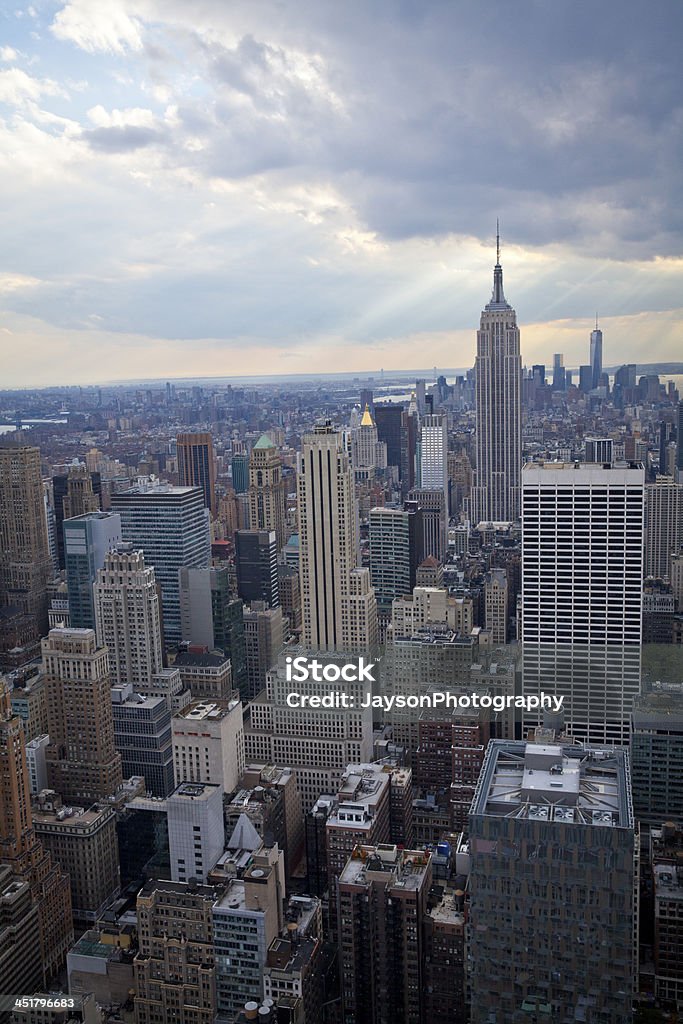 Manhattan a New York City - Foto stock royalty-free di A mezz'aria