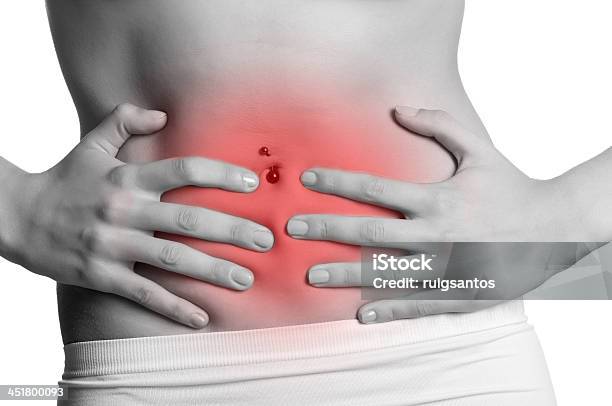 Stomach Ache Stock Photo - Download Image Now - Abdomen, Bicycle, Grief