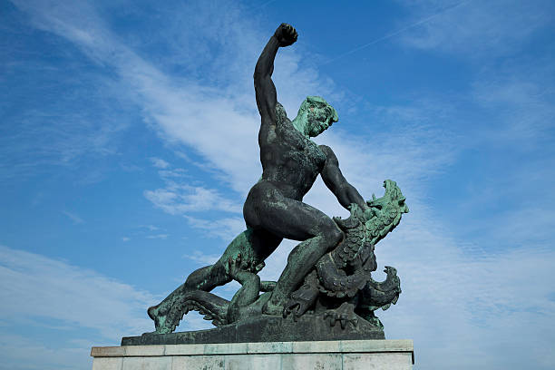 istock Bronze statue at Citadel Fortress, Gellert Hill, Budapest, Hungary 451801879