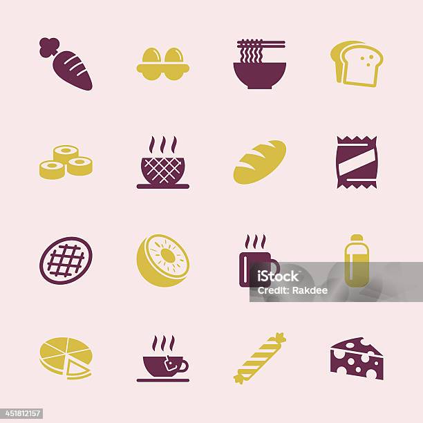 식사 아이콘 세트 2백색과 시리즈 Eps10이 포함됩니다 아이콘에 대한 스톡 벡터 아트 및 기타 이미지 - 아이콘, 상징, 식사-식품 및 음료