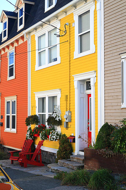 istock Typical St. John's Downtown Street and houses 451819847