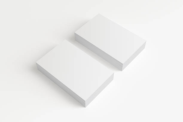 istock Blank Business Cards isolated on white 451824897