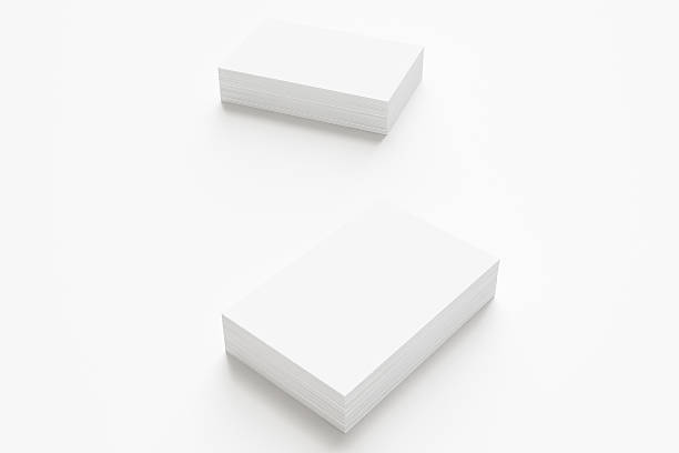 istock Blank Business Cards isolated on white 451824961