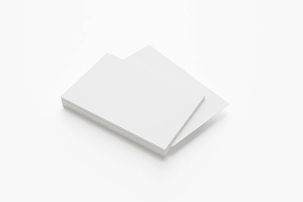istock Blank Business Cards isolated on white 451824983