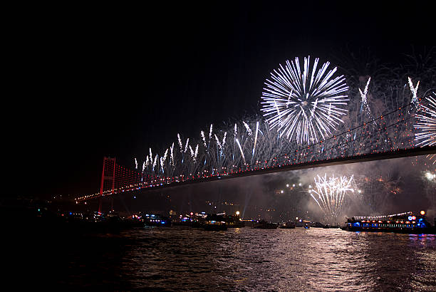istock The Bosphorus Bridge at Turkey Republic Day 451836017