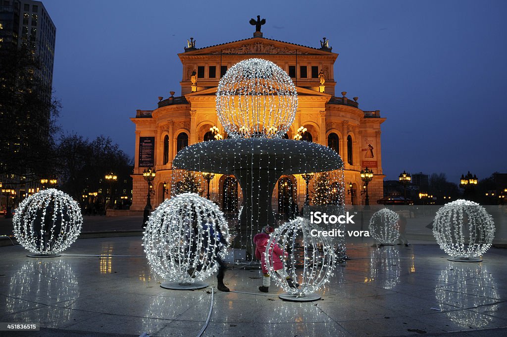 Alte Oper at Christmas, Frankfurt, Germany Frankfurt - Main Stock Photo