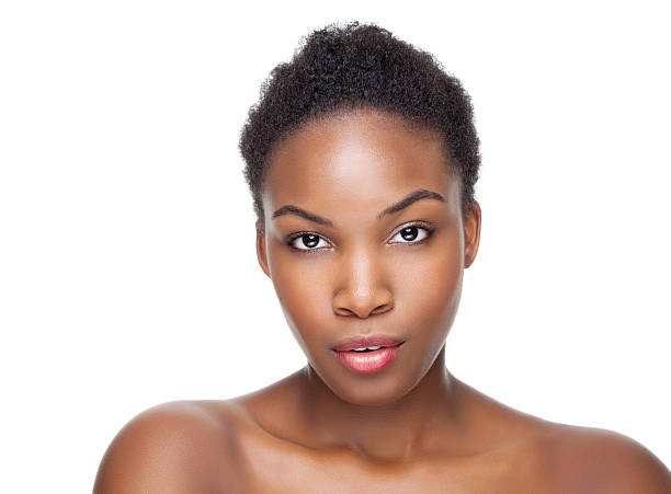 istock Black beauty with short hair 451838049