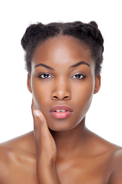 istock Black beauty with perfect skin 451838285