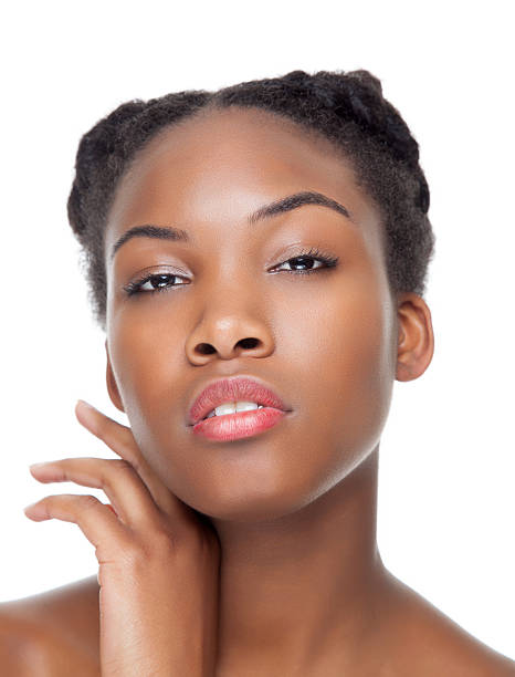 istock Black beauty with perfect skin 451838307