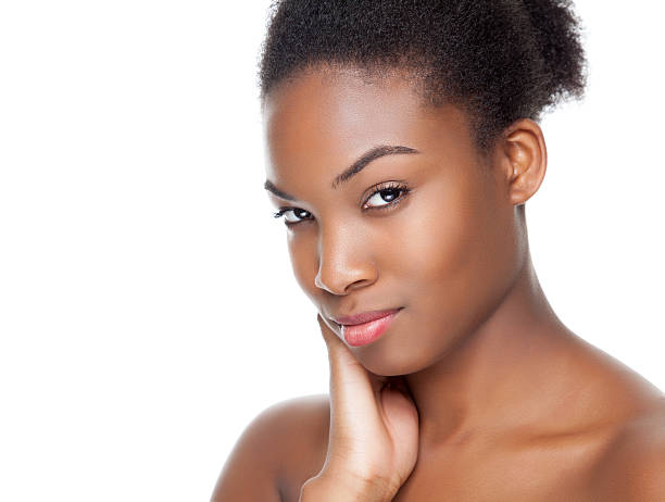 istock Black beauty with perfect skin 451838321
