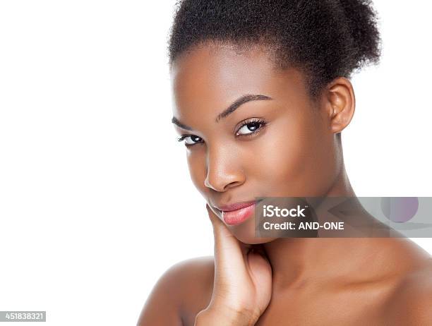 Black Beauty With Perfect Skin Stock Photo - Download Image Now - African Ethnicity, Black Color, Adult