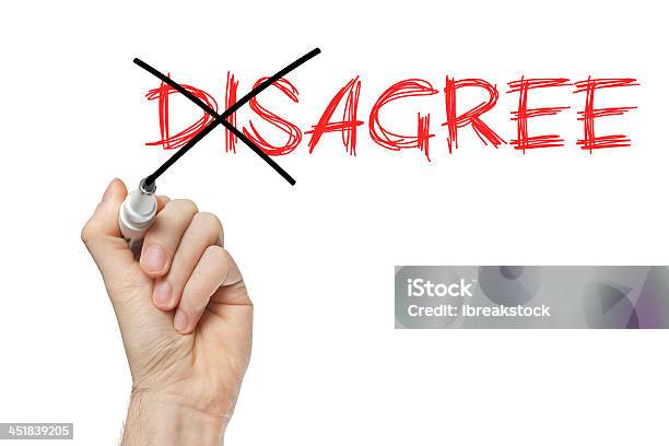Disagree And Agree Stock Photo - Download Image Now - Agreement, Artificial, Cancellation