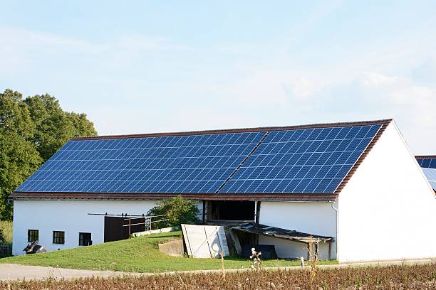 istock Barn with Photovoltaic 451842585