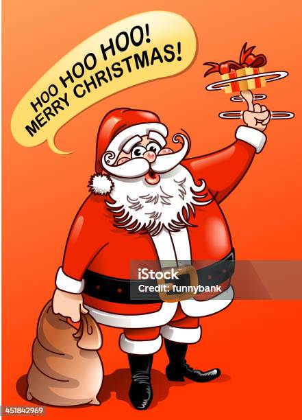 Santa Claus Stock Illustration - Download Image Now - Arts Culture and Entertainment, Bag, Beard