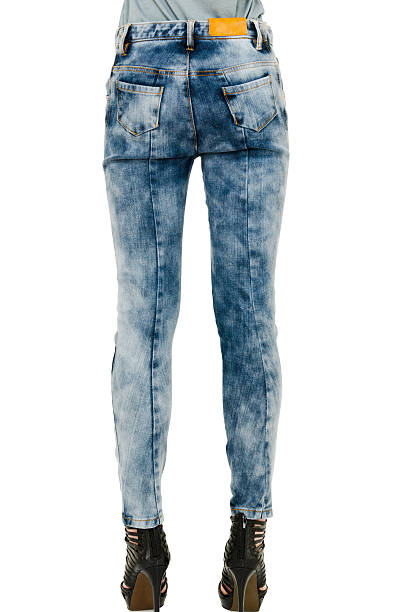 istock Fashion pants on long slim legs 451844261