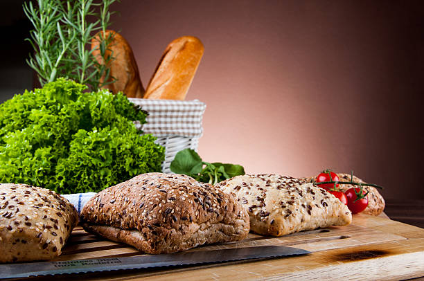 istock Colorful breakfast concept with natural sandwich 451844889