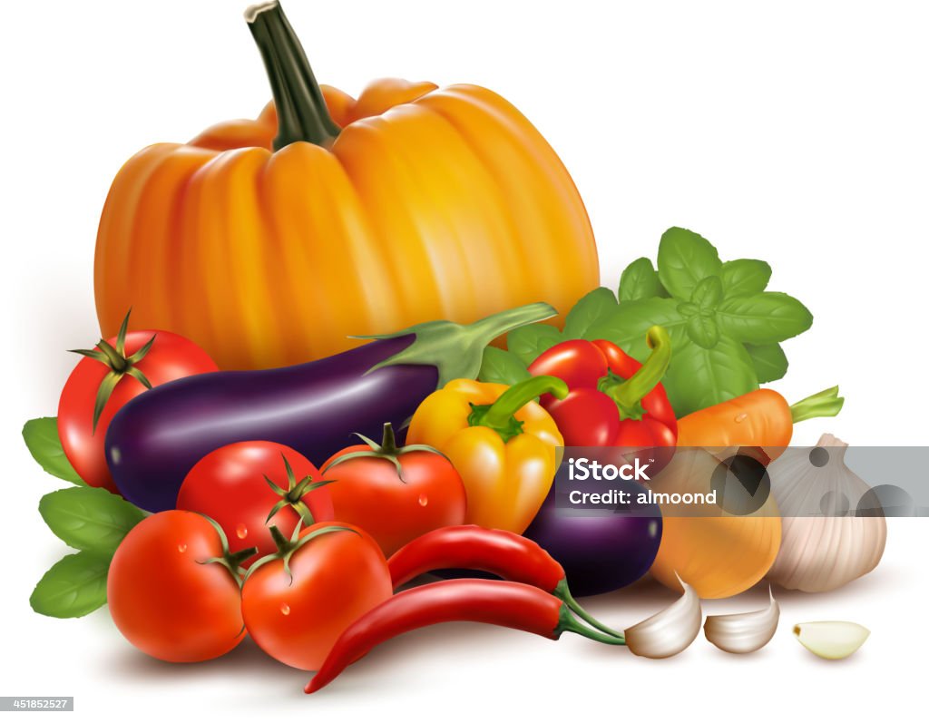 Fresh vegetables. Healthy Food. Vector illustration Agriculture stock vector