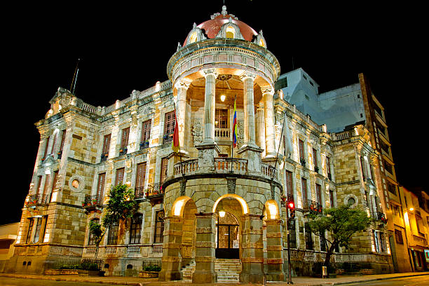 historical center of Cuenca, Ecuador long exposure