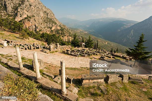 Delphi Ruins Stock Photo - Download Image Now - Ancient, Ancient Civilization, Architectural Column