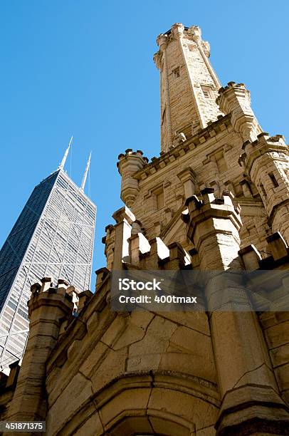 Foto de Arquitetura De Chicago e mais fotos de stock de Antigo - Antigo, Arquitetura, Arranha-céu