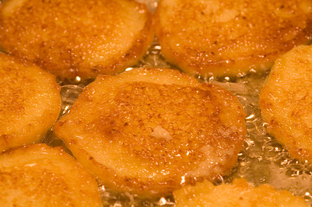 Potato pancakes for Hannukah stock photo