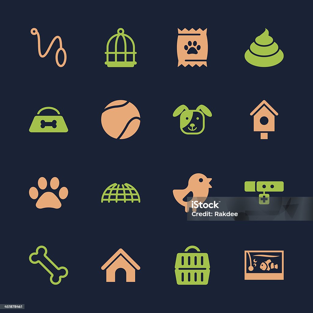 Zwierzęta ikony-kolor serii/EPS10 - Grafika wektorowa royalty-free (Buda)