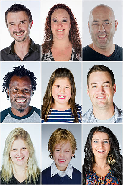 istock Group of multi ethnic smiling people 451879321