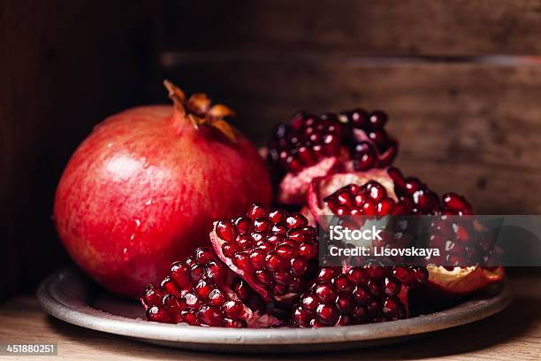 Pomegranate Stock Photo - Download Image Now - Backgrounds, Cross Section, Food