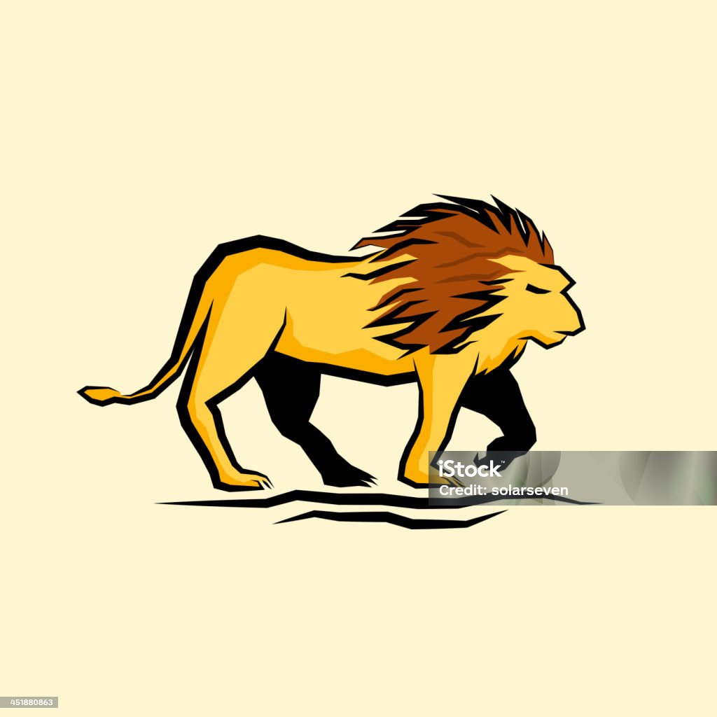 Grande Lion illustration vectorielle - clipart vectoriel de Afrique libre de droits