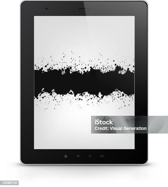 Ilustración de Tablet Pc Vector Eps 10 y más Vectores Libres de Derechos de Abstracto - Abstracto, Comunicación, Con lunares