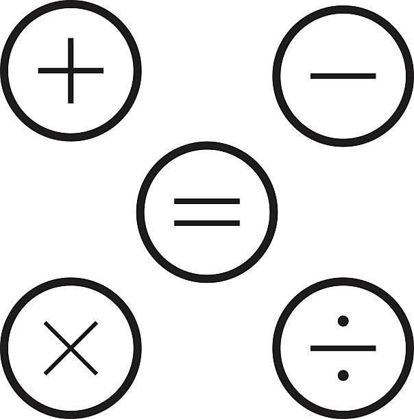Calculator icons vector art illustration