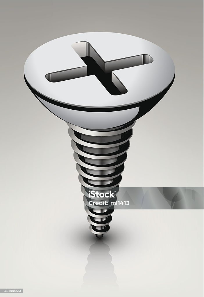 Structure Screw Vector Screw Vector Stock Illustration - Download Image Now - Screw, Acute ...