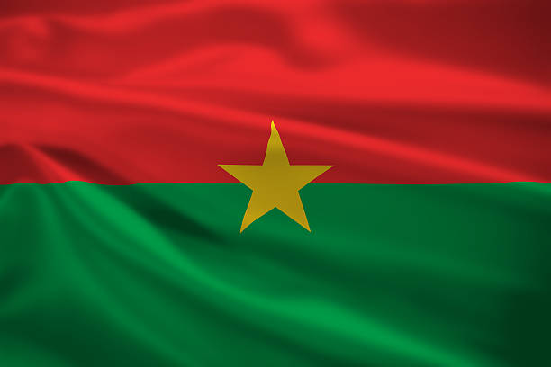 istock Burkina Faso flag blowing in the wind 451885695