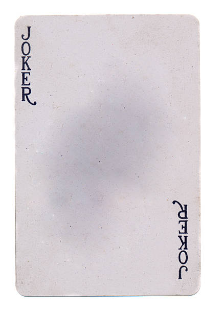 vintage fundo de papel cartão de jogo coringa - epmty imagens e fotografias de stock
