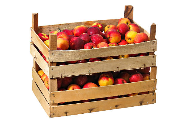 istock Crates of Red - Yellow Apples 451885889