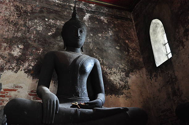 istock Ancient Buddha in Wat Suthat Temple, Bangkok, Thailand 451888533