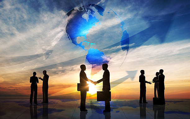 istock Global Business people team silhouettes 451903039