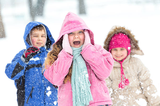 istock Happy family enjoying in winter 451904571
