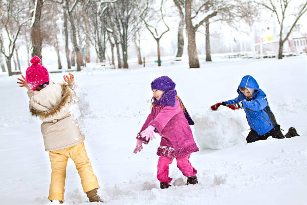 istock Happy family enjoying in winter 451905085